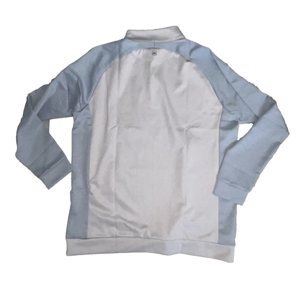 Mizzen+Main Men's Versa 1/4 Zip Pullover Light Pastel Grey Large - Picture 4 of 8